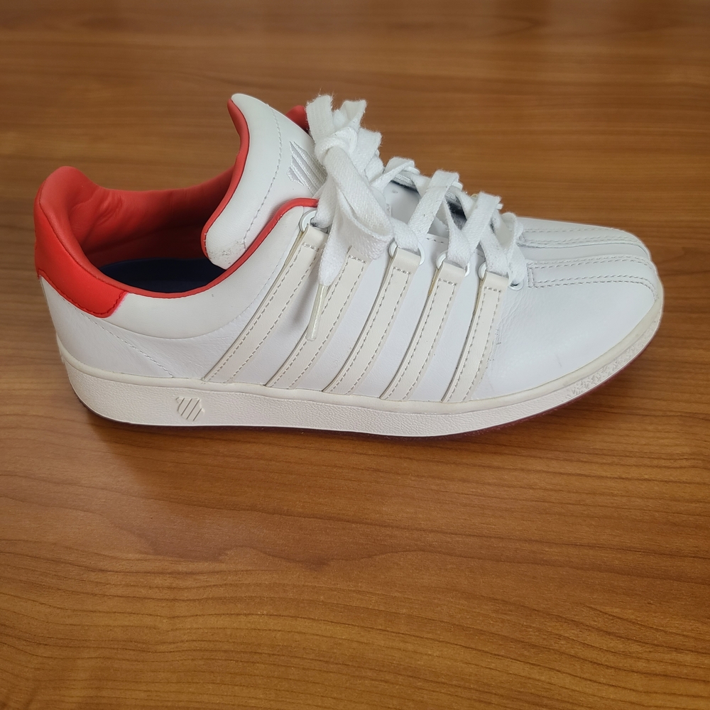 K-Swiss Women's Classic White VN Leather‎ Sneaker Size 7.5